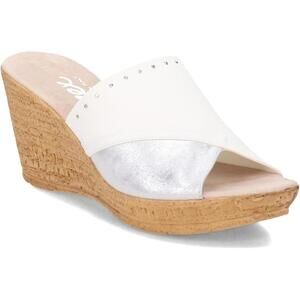 Onex Women's, Cathi Sandal Size 5 Women's Wedge Slide Sandals with Cork Platform